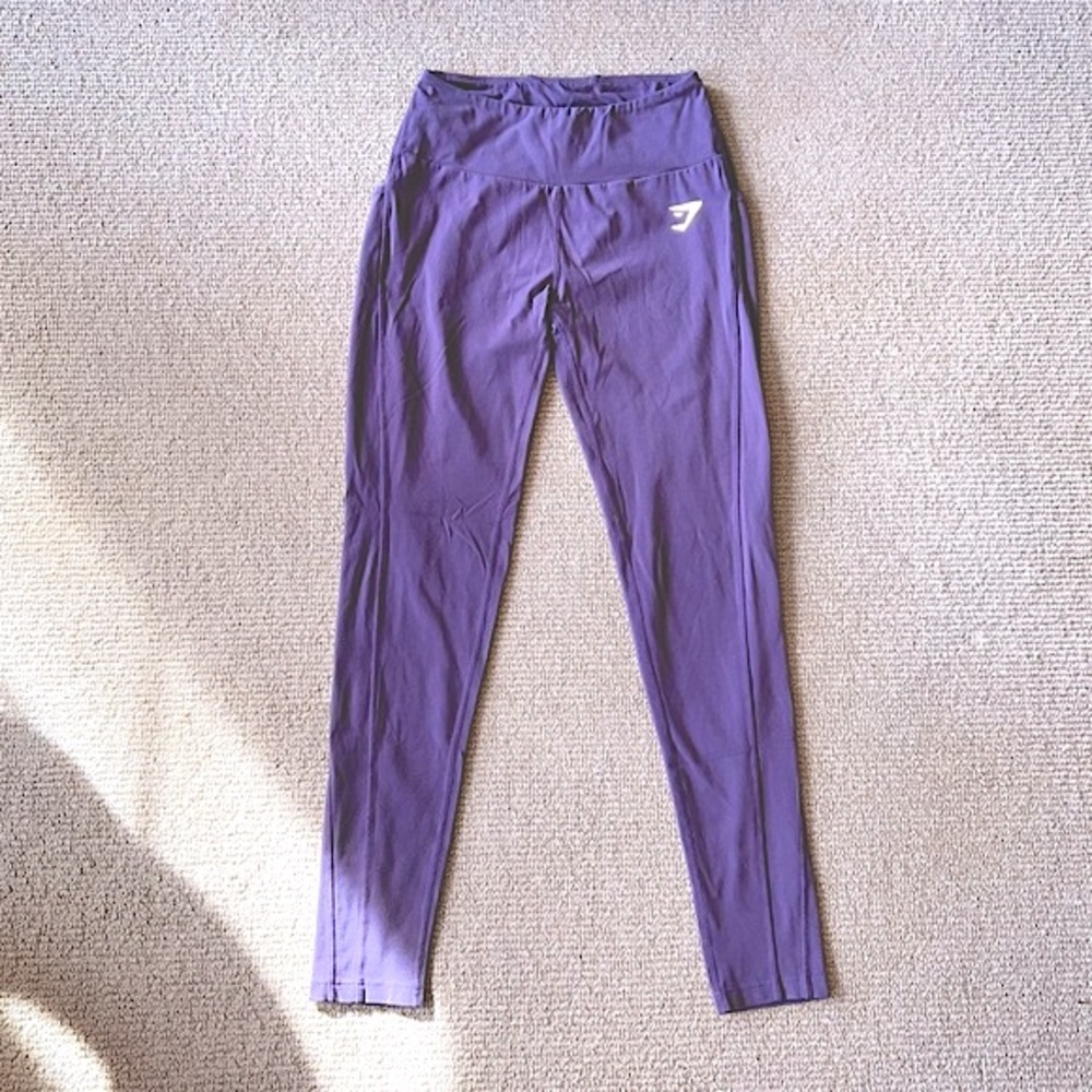 GYMSHARK • Dry Sculpture 7/8 Leggings • Size Small • Dusty Purple